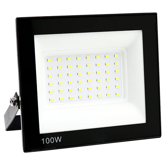 Refletor Led 100w Holofote Bivolt Prova Dágua Luz Branco Forte