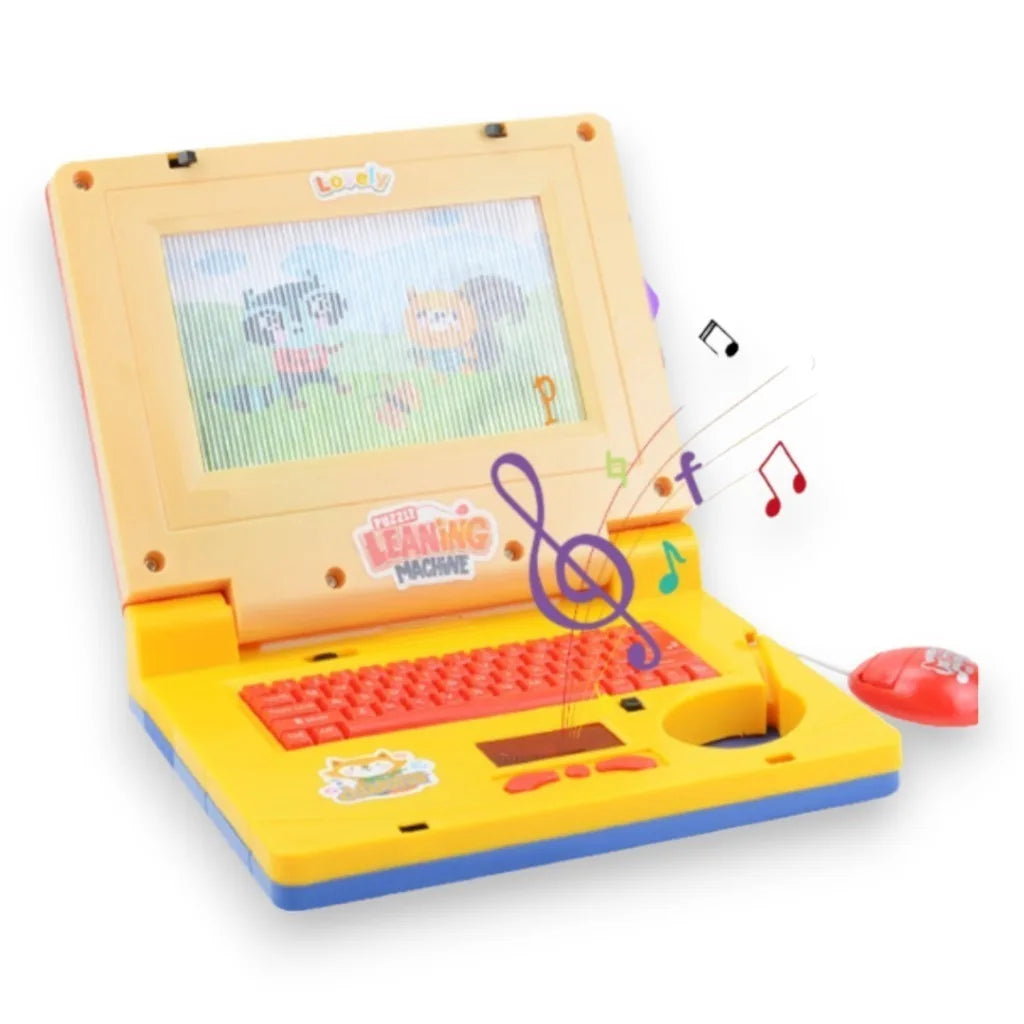 Laptop Infantil Musical Com Luz Educativo