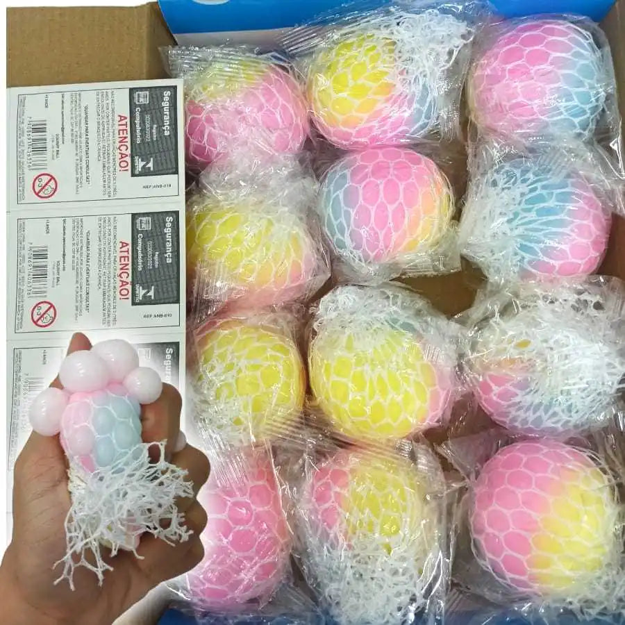 Kit Bola uva Anti-stress brinquedo de apertar