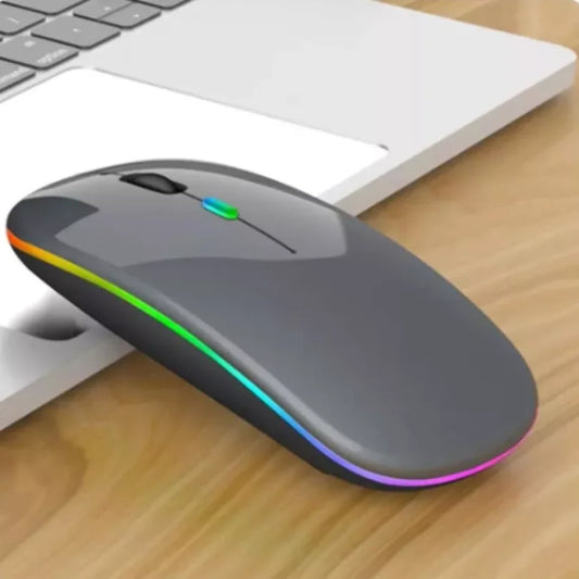 Mouse Bluetooth Recarregável Gamer RGB