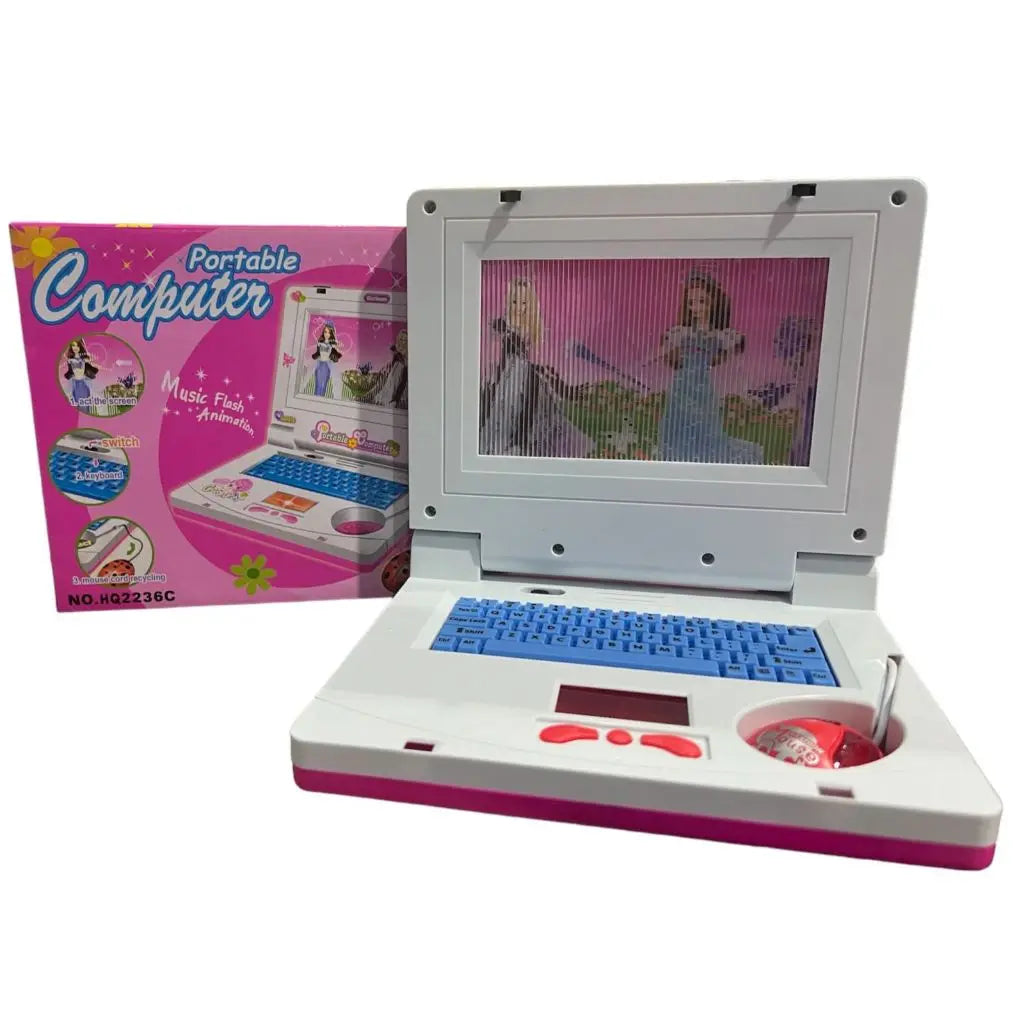 Laptop Infantil Musical Com Luz Educativo