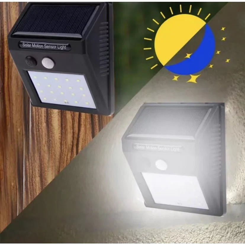 Luminária Solar Luz de Led Com Sensor De Presença Automático